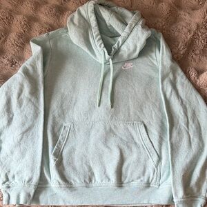 Nike Pastel green Pullover Hoodie!! Small tiny stain see photo!!